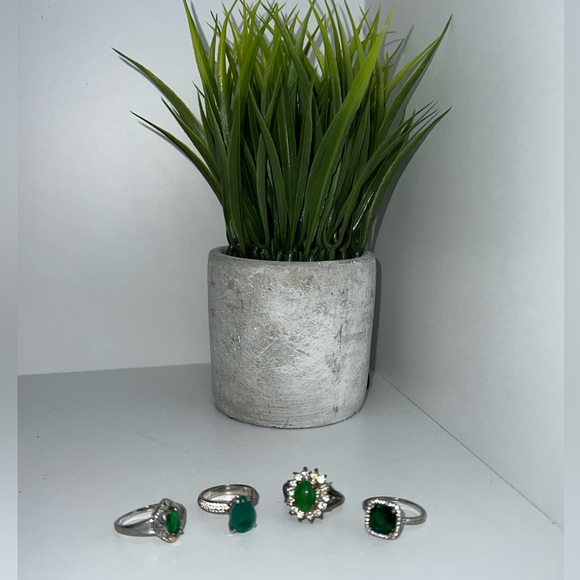 Emerald rings set - Picture 4 of 4